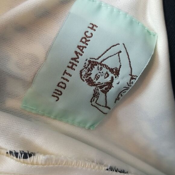 JUDITH March Ruffle Medallion Strapless Dress sz small - Picture 9 of 11